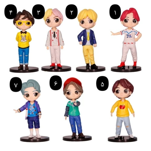 ست فیگور bts مدل رنگی