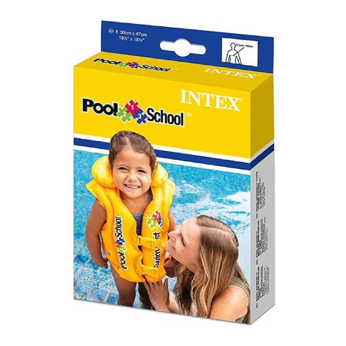 جلیقه شنا کودک برند intex مدل pool school