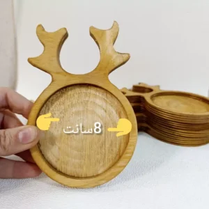 قیمت و خرید زیر لیوانی چوبی طرح شاخ گوزن